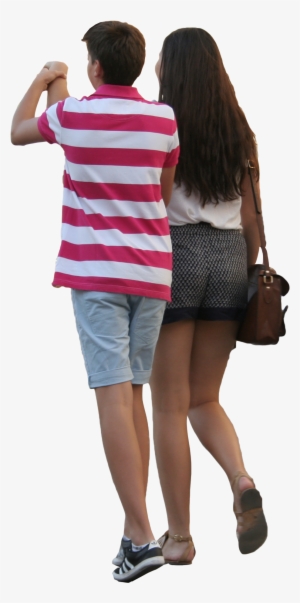 Person Walking Side View Png - Couple From The Back Png #39213