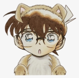 Anime Conan Dog Cute Colorful Watercolor Handpainted - Conan Cute #39366