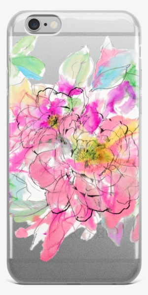 Watercolor Peony Iphone Case - Mobile Phone #39415