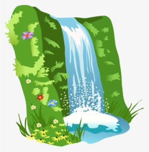 Waterfall Clipart Cartoon Cute Borders - Nature Clipart Png #39804