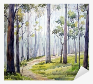 Painting Of Watercolour Forest #39918