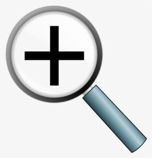 Magnifying Glass With Plus Sign #39996