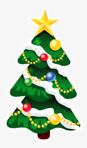 Transparent Snowy Deco Xmas Tree With Star Png Clipart - Christmas Icons #300492 Transparent Snowy Deco Xmas Tree With Star Png Clipart - Christmas Icons #300492