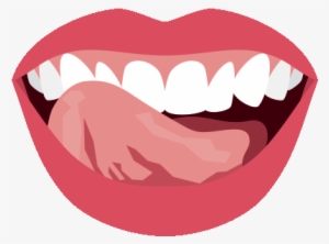 Licking Tongue Png Banner - Mouth With Tongue Sticking Out Png #300531