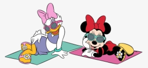 Beach Clipart Minnie Mouse - Daisy Duck At The Beach #300635