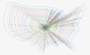 This Free Icons Png Design Of Prismatic Us Map Outline #300683