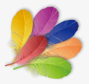 The Floating Feather Color - Feather Color Png #300768