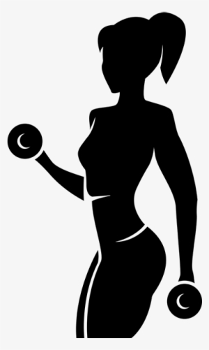 Svg Freeuse Download Vinilo Gimnasio Silueta Chica - Silueta De Gimnasio #300880