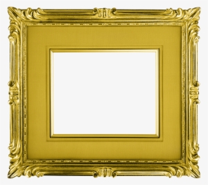 Gold Frame Landscape - Transparent Gold Picture Frame #301438