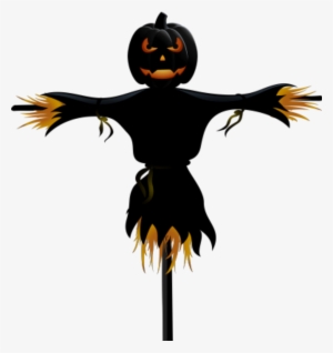 Halloween Pumpkin Scarecrow Transparent Png Clip Art - Halloween Clipart Transparent Background #301544