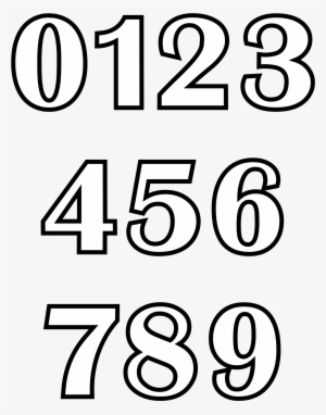 Open - Coloring Book Numbers - Free Transparent PNG Download - PNGkey