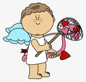 Cupid Catching Valentine Hearts Clip Art - Valentine Cupid Clipart #301642 Cupid Catching Valentine Hearts Clip Art - Valentine Cupid Clipart #301642