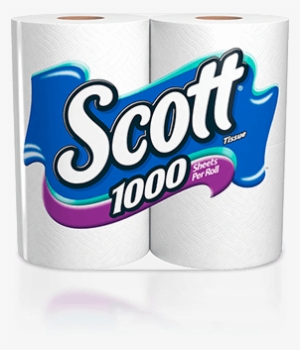 Scott 1000 Scott 1000 Sheet Count Toilet Paper - Scott Regular Roll 1 Ply White-9pk #301644