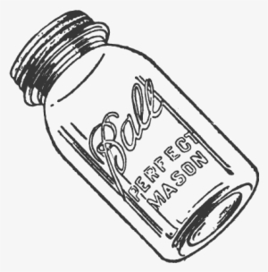 Drawn Mason Jar Transparent - Mason Jar Drawing Png #301686