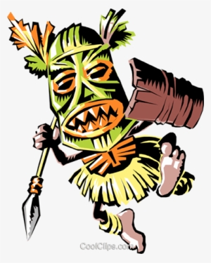 Cartoon Tribal Warrior - Tribal Warrior #302084