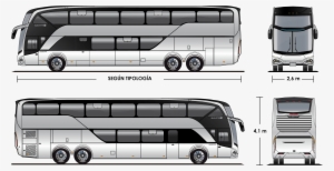 Busscar De Colombia S - Marcopolo Paradiso 1800 Dd Blueprint #302684