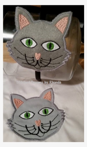 Cat Face Appl-slider Set - Domestic Short-haired Cat #302893