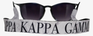 Kappa Kappa Gamma Sunglass Strap Marble Theme - Sunglasses #303438