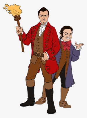 Belle Beast Belle, Beast Dancing Lumiere Cogsworth - Gaston And Lefou Live Action #303443