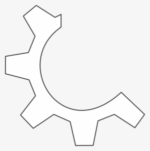 Small - Gear Logo White Png #303595