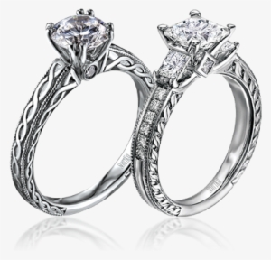 Scott Kay - Infinity Style Women's Engagement Ring Round Cut Cz #304071