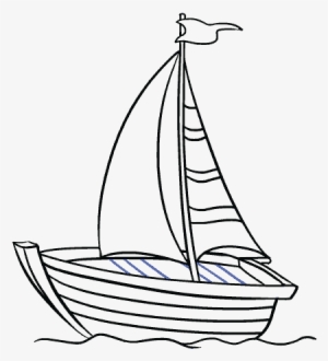 How To Draw A Boat In A Few Easy Steps Easy Drawing - Sketch A Boat Drawing #304125