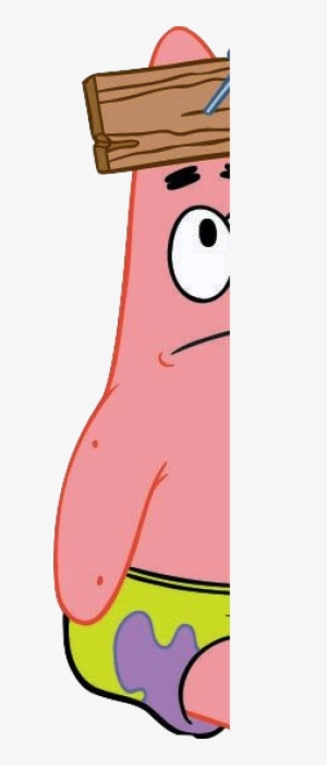 Without Copyrighted Images Copy W/o Squidward Glog - Patrick Star Dumb Transparent #304383