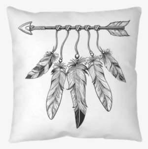 Vintage Nativity Hand Drawn Arrow With Feathers - Arrow With Feathers #304459