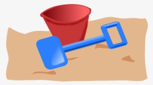 Sand, Beach, Child, Cartoon, Spade, Bucket, Shovel - Bucket And Spade Clipart #304506