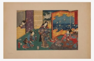 Trois Oban Yoko-e Représentant Des Scènes Du "genji - Room #304593