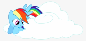 Drawn Rainbow Cloud Png - Rainbow Dash #305028