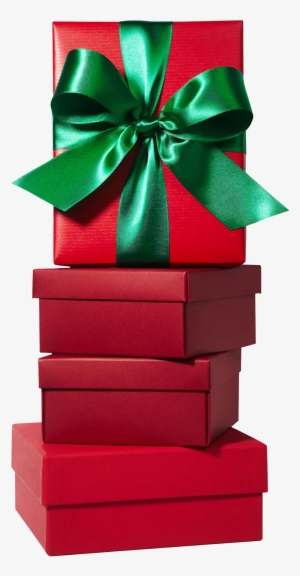 Festival Big Red Gift Box Transparent Decorative - Gift #305199