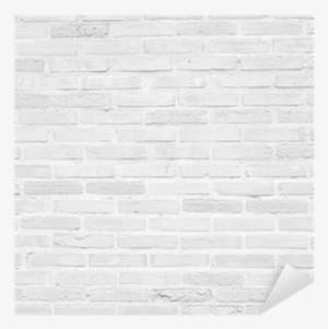 White Grunge Brick Wall Texture Background Sticker - Brickwork #305322