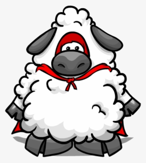 Super Sheep Cutout - Club Penguin Sheep #305652