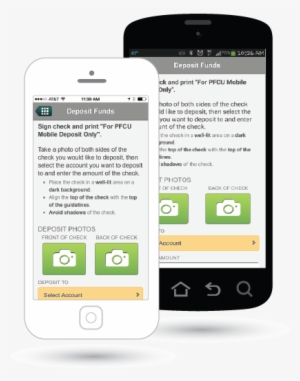 Both Phones Deposit Mobile Check Deposit - Purdue University #305672