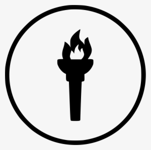 Game Fire Flame Olympic Torch Light Comments - Black Olympic Fire Png #306115