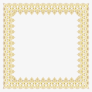 Gold Square Border Png #306294