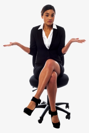 Working Women Royalty-free Png Image - Women Sitting On A Chair Png #306312