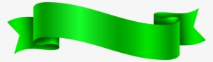 Green Banner Transparent Png Clip Art Image - Pink Ribbon Banner Clip Art #306417