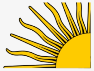 Sun Clipart Quarter Cute Borders - Middle Of The Argentina Flag #306544