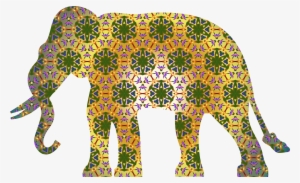 This Free Icons Png Design Of Psychedelic Pattern Elephant #306643