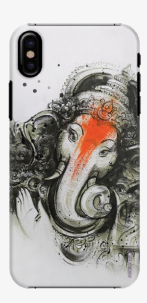 Jai Ganpathi Slim Back Cover For Apple Iphone X - Ganpati Watercolour Tattoo #307004 Jai Ganpathi Slim Back Cover For Apple Iphone X - Ganpati Watercolour Tattoo #307004