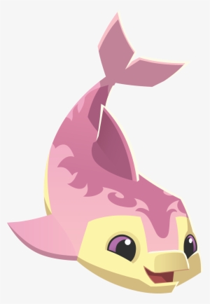 Pink And Yellow Dolphin Graphic - Animal Jam Dolphin Png #307053