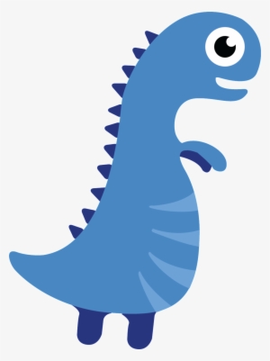 Big Blue Eyed Tyrannosaurus Lovable Dinosaur Transparent - 可愛 恐龍 #307084
