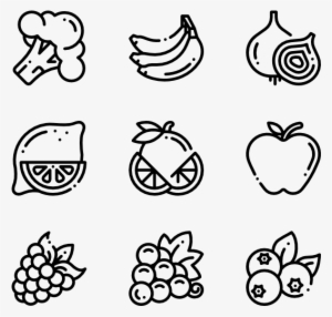 Fruits And Vegetables - Food Icons Png #307175