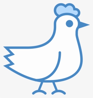 A Plump, Feathered Animal Sits On Tiny Feet - Chicken #307422