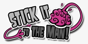 Stick It To The Man Large Logo - Solutions 2 Go Inc Stick #307842