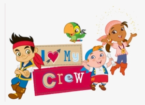 Pirate Clipart Pirate Crew - Jake And The Neverland Pirates Characters Clipart #307889