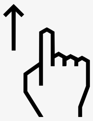 Swipe Up Arrow - Icon #308205