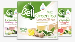 Green Tea - Bell Tea - Zesty Green Tea Bags Lemon #308209